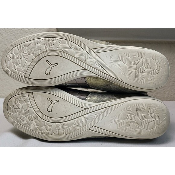 Puma Eskiva Womens Metallic Gold High Top Boxing Shoes Sneakers US 8 UK 5.5 - Picture 9 of 13